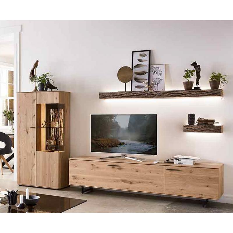Runa Small Bark Wall Shelf